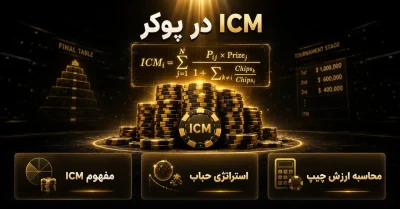 ICM در پوکر چیست؟ راهنمای کامل تصمیم‌ گیری در حباب تورنمنت