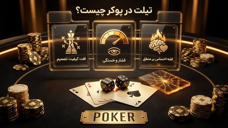 تیلت در پوکر دقیقا یعنی چه؟